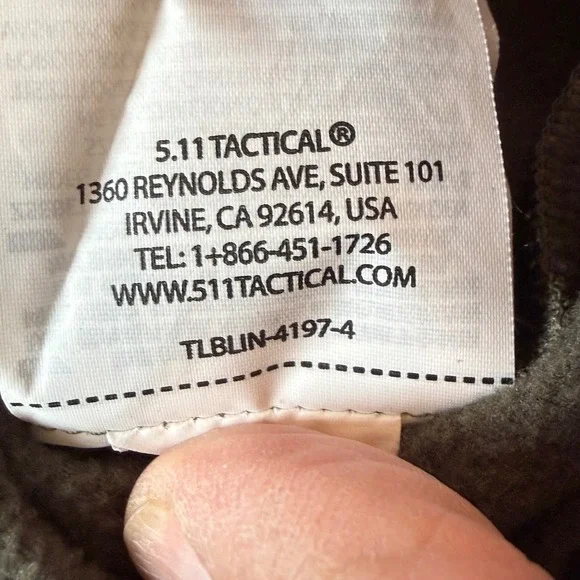5.11 Tactical Olive Green Crew Neck Pullover Sweatshirt Size M TLBLIN-4197-4 - Picture 8 of 9